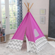 Дитячий намет вігвам KidKraft Tipi 122 х 122 х 163 см Рожевий (0706943002278) - зображення 5