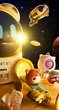 Игровой автомат с игрушками для детей, Интерактивный робот космонавт с игрушками внутри - изображение 5