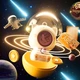 Игровой автомат с игрушками для детей, Интерактивный робот космонавт с игрушками внутри - изображение 4