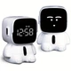 Светодиодный электронный настольный будильник в виде робота Robot clock Белый - изображение 1