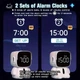 Светодиодный электронный настольный будильник в виде робота Robot clock Белый - изображение 2