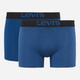 Zestaw majtek męskich typu bokserki bawełnianych 2 szt Levi's Opt Ill Boxer Brief Org Co 701203921-002 L Granatowy (8720245183444) - obraz 1