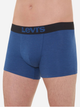 Zestaw majtek męskich typu bokserki bawełnianych 2 szt Levi's Opt Ill Boxer Brief Org Co 701203921-002 M Granatowy (8720245183437) - obraz 4