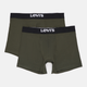 Набір трусів-боксерів чоловічих бавовняних Levi's Sld Basc Boxer Brief Org Co 701222842-012 L 2 шт Хакі (8720245437882) - зображення 1