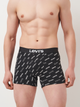 Набір трусів-боксерів чоловічих бавовняних Levi's Logo Aop Boxer Brief Org Co 701227428-003 2XL 2 шт Чорний (8720245581660) - зображення 3