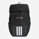 Рюкзак спортивный 25,75 л вмещает формат А4 Adidas 4Athlts Bp IM5520 Black/White (4067896901879) - изображение 1