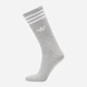 Набор женских носков с широкой резинкой высоких хлопковых Adidas High Crew Sock IU2653 37-39 3 пары White/Mgreyh/Black (4066757431814) - изображение 6