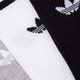 Набор женских носков с широкой резинкой высоких хлопковых Adidas High Crew Sock IU2653 37-39 3 пары White/Mgreyh/Black (4066757431814) - изображение 8