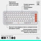 Клавiатура бездротова Logitech Pop Icon Keys Off White (920-013072) - зображення 7