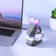 Зарядная станция Hoco CQ3 15W для iPhone AirPods и Apple Watch с магнитной фиксацией складной конструкцией компактная док станция для быстрой зарядки всех ваших устройств Чорная - изображение 5