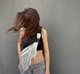 Жіноча шкіряна нагрудна і поясна сумка з бахромою біла Valery 14 х 30 х 8 см - зображення 7