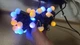 Гірлянда новорічна, кульки Ukraine 18 мм 40 LED, 7м, світло жовто-блакитне 1318-62, чорний провід, від 220 В, (на ялинку, штору, вікно, стіну) - зображення 3
