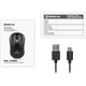 Мышка REAL-EL RM-450W Wireless/Bluetooth Black/Gray (EL123200046) - изображение 5