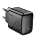 Адаптер сетевой HOCO CS24A Cable Puerto single-port charger USB Type-C 25W/3A Black - изображение 2