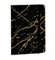 Блокнот на резинке Stenson Golden lines 80л Черный (WW01586ST) - изображение 1