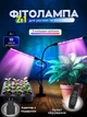 Фитолампа светодиодная для комнатных растений GreenLand двойная с таймером 20W USB + cеть 220В Черный (JDT-0845657) - изображение 1
