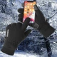 Универсальные зимние перчатки Storm N704. XL/10; Сенсор; Водоотталкивающие. Антискользящие. Флис. Черный. Термоперчатки. - изображение 4