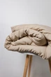 Комплект постільної білизни Cozy лате з вишитими гілками в тон Двоспальний 180*200 см простирадло на резинці - изображение 5