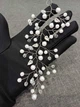 Веточка из бусин для волос Diamond Pearl. Свадебное украшение волос - изображение 3