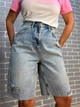 Шорты женские джинсовые Women Denim 2038-977 бермуды рваные длина до колен 40 голубые - изображение 1