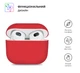 Силиконовый чехол для наушников Apple AirPods 3, Ultrathin Silicone Case, красный, защитный кейс, ультратонкий и легкий, защита от царапин и пыли, мягкий силикон, ArmorStandart (ARM60293) - изображение 2