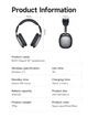 Беспроводные наушники Borofone BO22 Bluetooth стерео гарнитура с микрофоном Dark-Grey - изображение 6