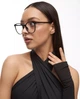 Солнцезащитные очки No Brand Image имиджевые прозрачные с черным - изображение 2