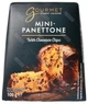 Мини-Панеттоне с шоколадными каплями GOURMET традиционный итальянский кекс Panettone Mini 100 г - изображение 1