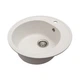 Кухонна мийка FABIA (WHITE QUARTZ) D510x180 - зображення 2
