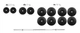 Штанга разборная 105 кг (гриф 180 см в пластике штанга для дома) R_R_01 - изображение 2