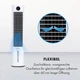 Охладитель воздуха вентилятор Klarstein Skytower Grand Smart 480 м3/ч белый (10035816) - изображение 2