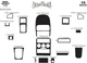 Накладки на панель Дерево для Opel Astra G classic 1998-2012 гг - изображение 9
