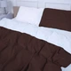 Простынь MirSon Oliana 18-0000 + 19-1230 Mikrosatin Premium 150х220 см (2200007246700) - изображение 5