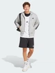Толстовка на молнии мужская Adidas M 3S Ft Fz Hd JE6338 XL Светло-серая (4067901430769) - изображение 4