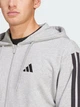 Толстовка на молнии мужская Adidas M 3S Ft Fz Hd JE6338 XL Светло-серая (4067901430769) - изображение 6
