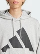 Худи оверсайз мужское Adidas M Bl Ft Hd JE8889 XL Mgreyh/Black (4067905958191) - изображение 4