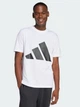 Футболка хлопковая длинная мужская Adidas M Bl Sj T JE8943 3XL White/Black с принтом (4067905186921) - изображение 1