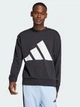 Свитшот оверсайз мужской Adidas M Bl Ft Swt JE8949 2XL Black/White с принтом (4067906152482) - изображение 1