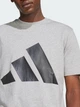 Футболка хлопковая длинная мужская Adidas M Bl Sj T JE8948 S Mgreyh/Black с принтом (4067902780139) - изображение 5