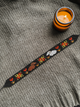 Гердан чокер из чешского бисера на шею ручной работы ленточный украинский орнамент женский белый широкий силянка на завязках в украинском стиле бисерное этническое ожерелье украшение на леске ЦЕБІСЕР Баранці AHbarantsi черный - изображение 2