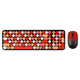 TWolf TF350 Colorful - беспроводной комбо-набор клавиатуры и мыши в черно-красном цвете - изображение 1