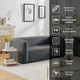 Комплект надувной мебели диван + 2 кресла Sticker Wall SW-00002659 серый - изображение 9