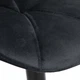 Кресло барное мягкое Bonro B-087 поворотное из велюра до 100 кг Черный (134-76-42400408) - изображение 3