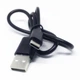 Кабель короткий USB - Type-C Black 30 см - изображение 2