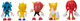 Zestaw figurek Jakks Pacific Sonic The Hedgehog Mr. Eggman + Knuckles + Sonic + Tails + Amy 6 cm 5 szt (0192995419063) - obraz 4