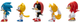 Zestaw figurek Jakks Pacific Sonic The Hedgehog Mr. Eggman + Knuckles + Sonic + Tails + Amy 6 cm 5 szt (0192995419063) - obraz 5