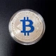 Монета BTC Биткоин Bitcoin в капсуле Blue - изображение 7