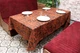 Скатертина шенілова Kayra Verona 160×285 см Кораловий - зображення 1
