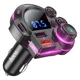FM трансмітер HOCO Legend DFM01 Bluetooth 5.0 автомобільний адаптер з швидкою зарядкою QC PD 38W Type-C USB модулятор hands free Bluetooth ресивер для авто з підтримкою MicroSD та USB флешки - изображение 1