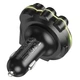 FM трансмітер HOCO Legend DFM01 Bluetooth 5.0 автомобільний адаптер з швидкою зарядкою QC PD 38W Type-C USB модулятор hands free Bluetooth ресивер для авто з підтримкою MicroSD та USB флешки - изображение 3
